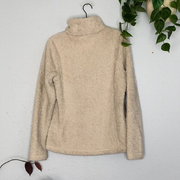 Patagonia Los Gatos Sweater White Fuzzy Small 1/4 Zip Pullover - Picture 5 of 5